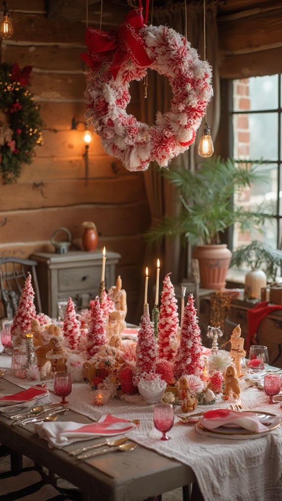 Gingerbread and candy-inspired Christmas decorations