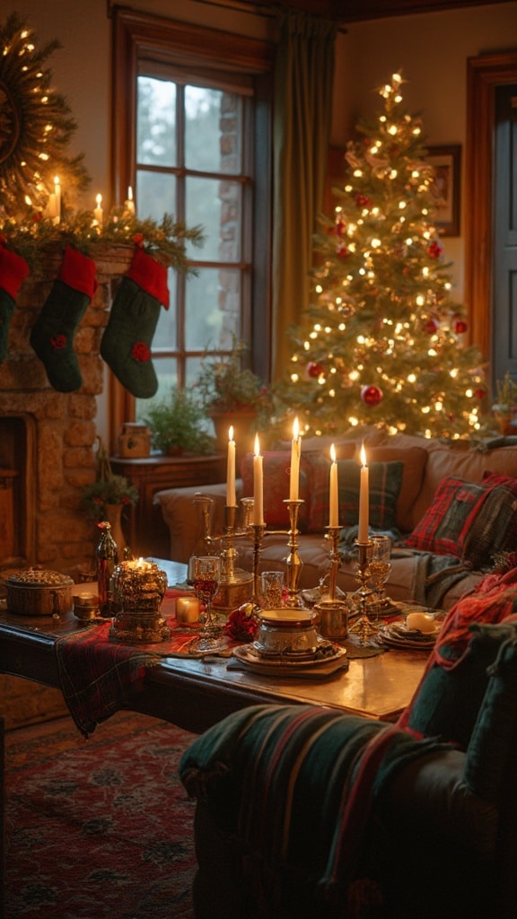 Tartan Christmas decorations