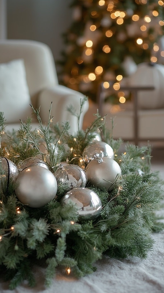 Silver bells Christmas decorations