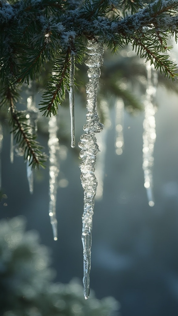 Crystal icicle Christmas ornaments