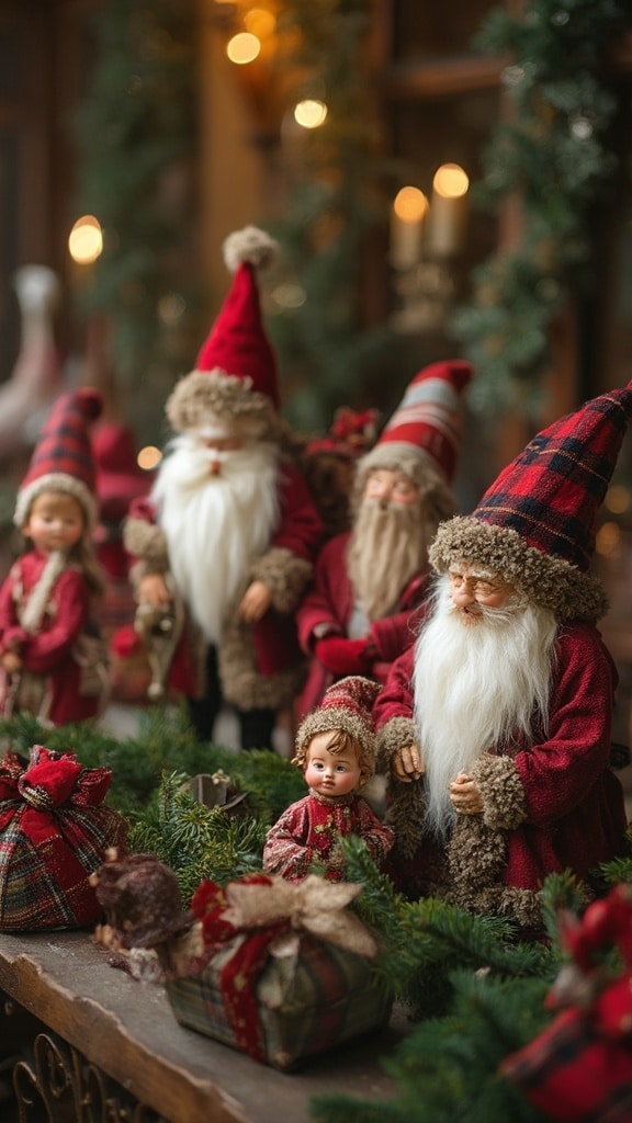 Vintage Santa Claus Christmas decorations