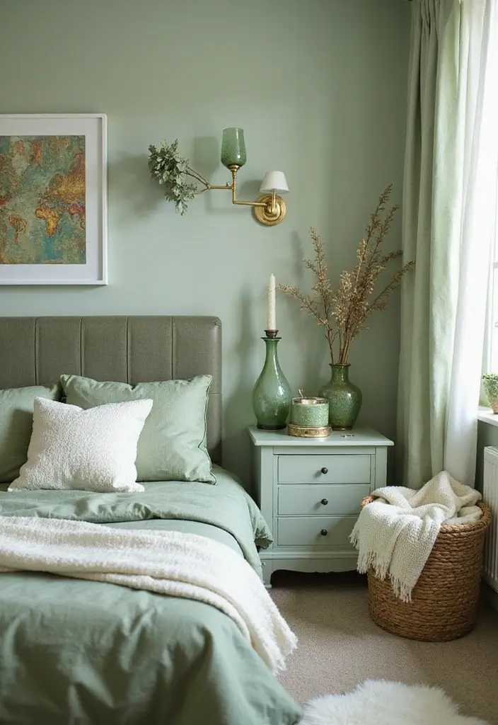 Green Accent Decor