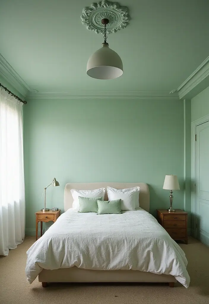 Soft Green Ceiling Paint