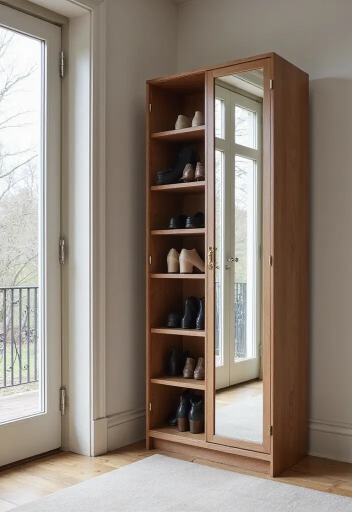 Shoe Cabinet with a Twist