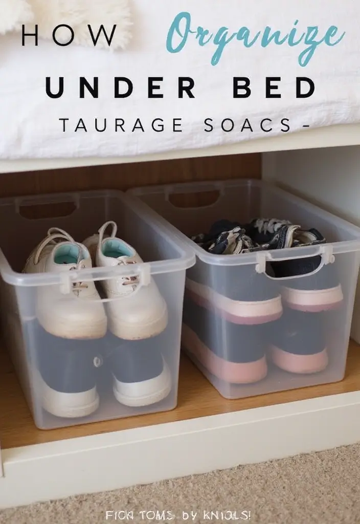Under-Bed Shoe Storage