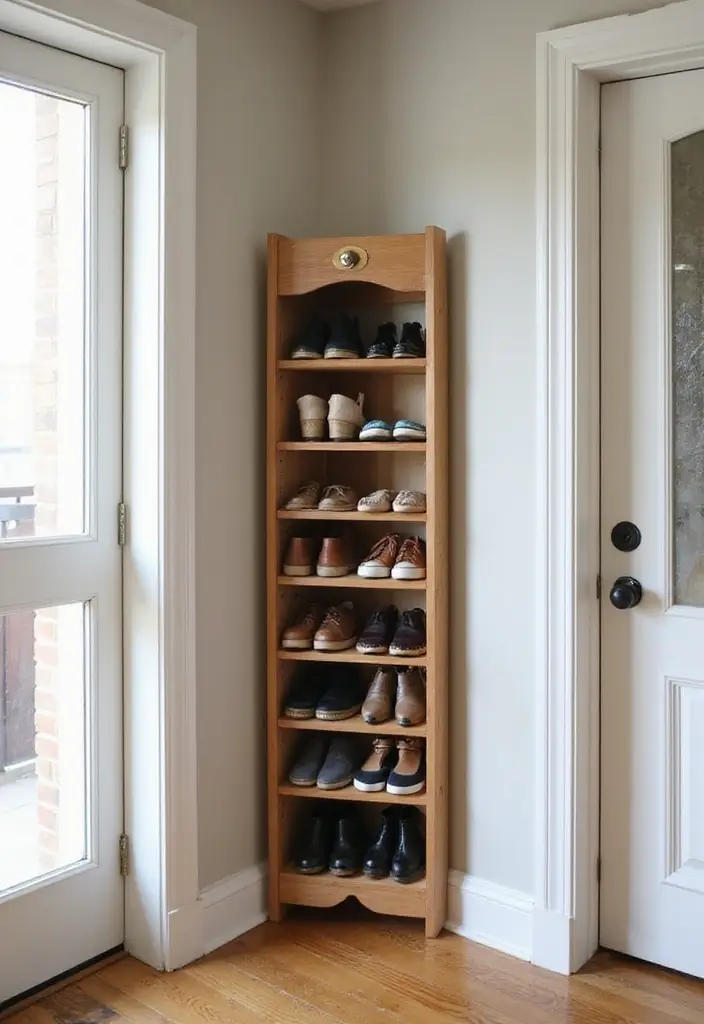 Corner Shoe Rack