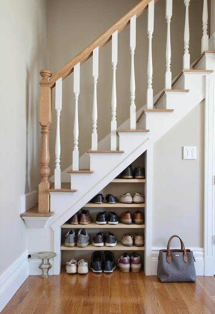 Under-Stair Shoe Storage