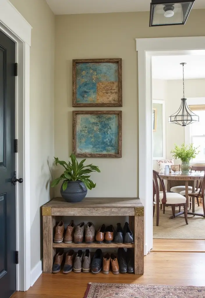 Upcycled Shoe Storage