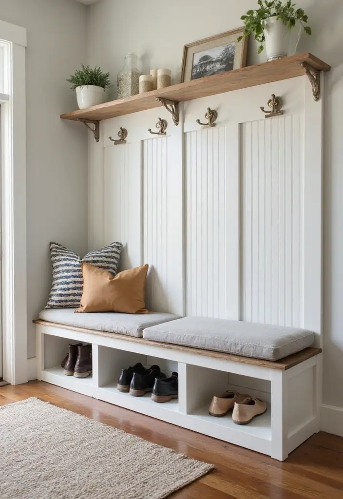Built-in Entryway Bench