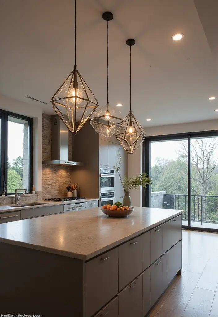 Modern Geometric Pendant Lights