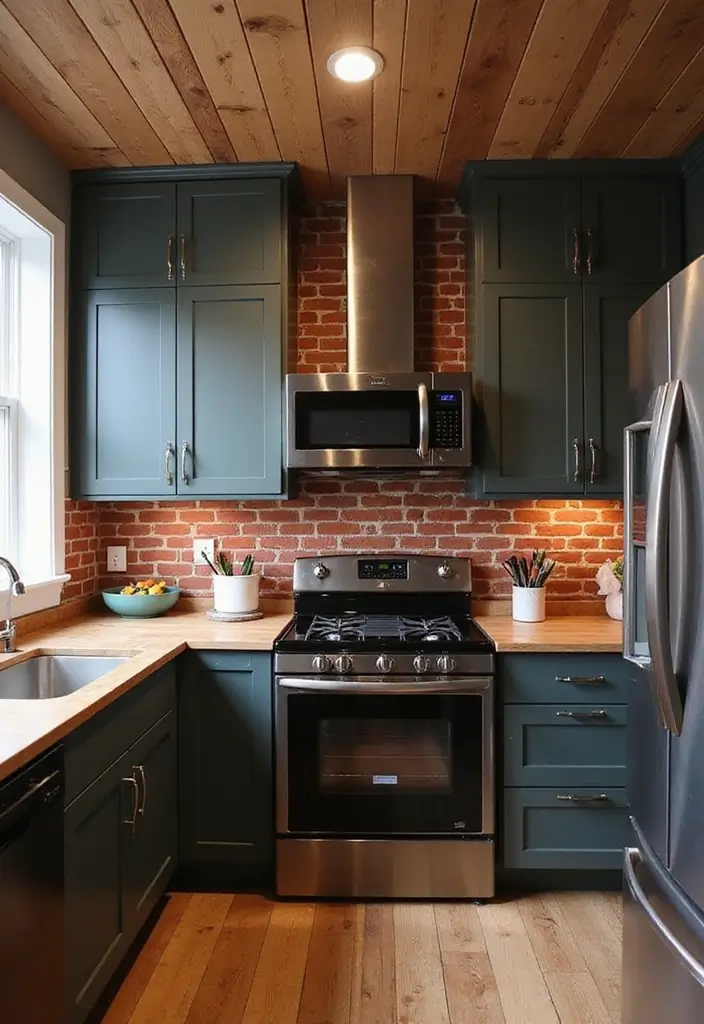 Warm Rustic Ruby Brick