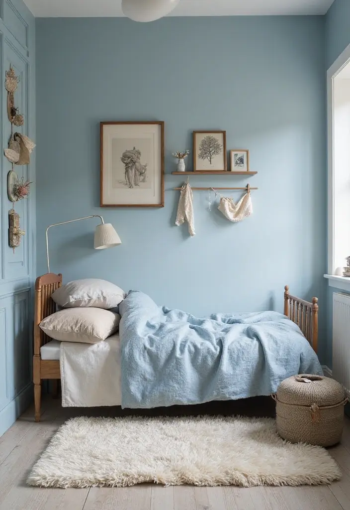 Cozy Denim Blue Child's Room