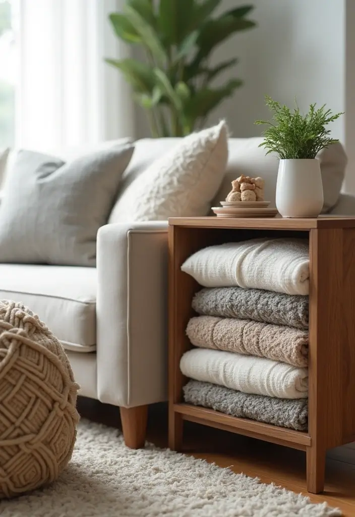 Side Tables with Storage