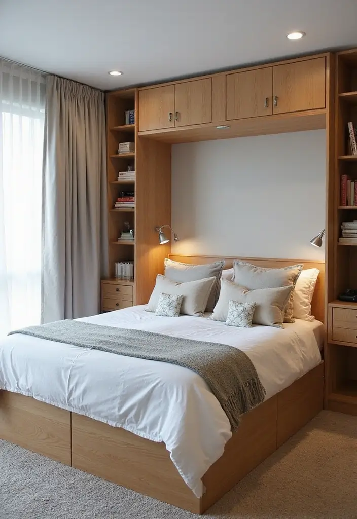 Murphy Bed with Blanket Storage