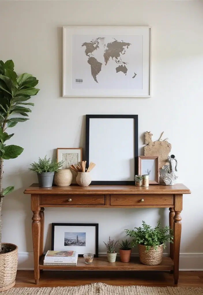 Personalized console decor