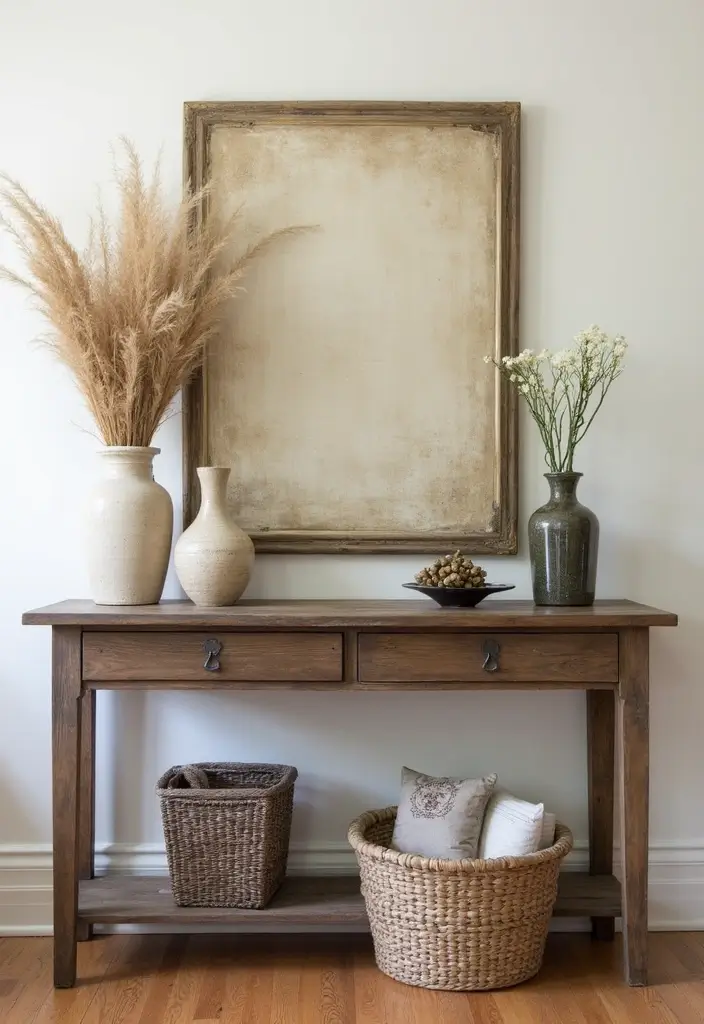 Mix of vintage and modern decor