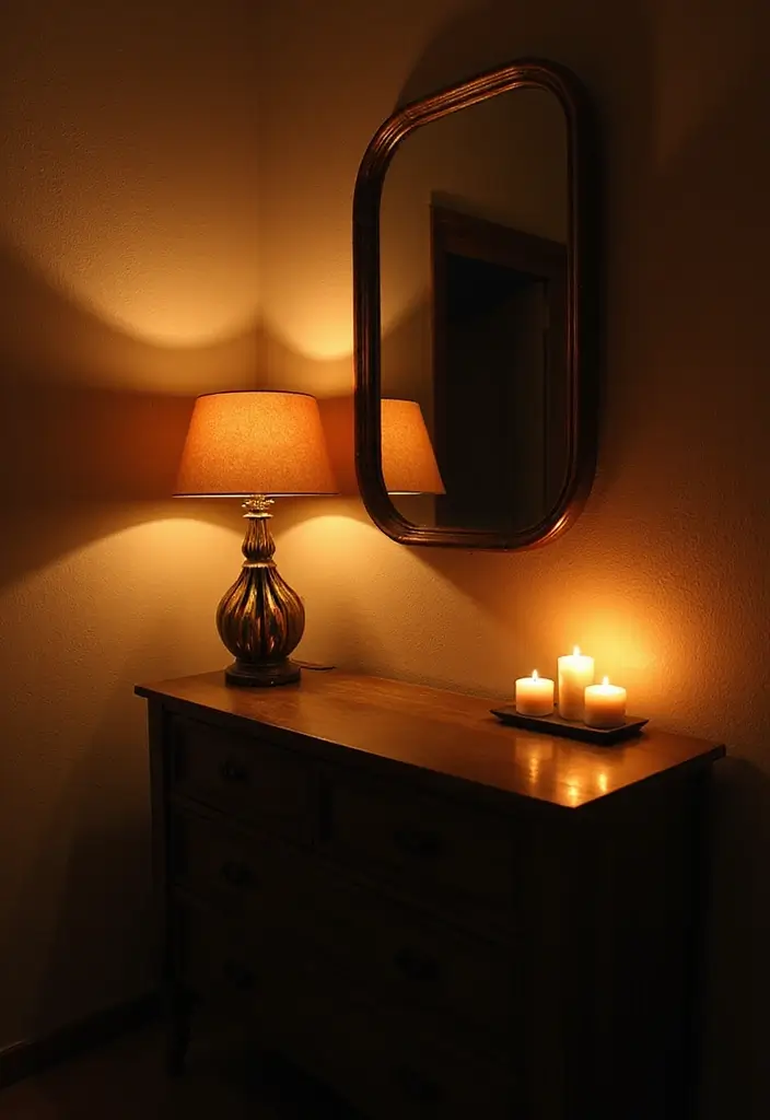 Layered lighting on console