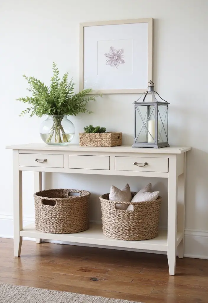 Functional and stylish console table