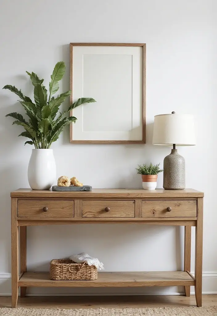Beautifully styled console table