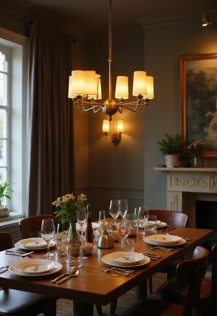 Timeless Modern Classic Brass Chandelier