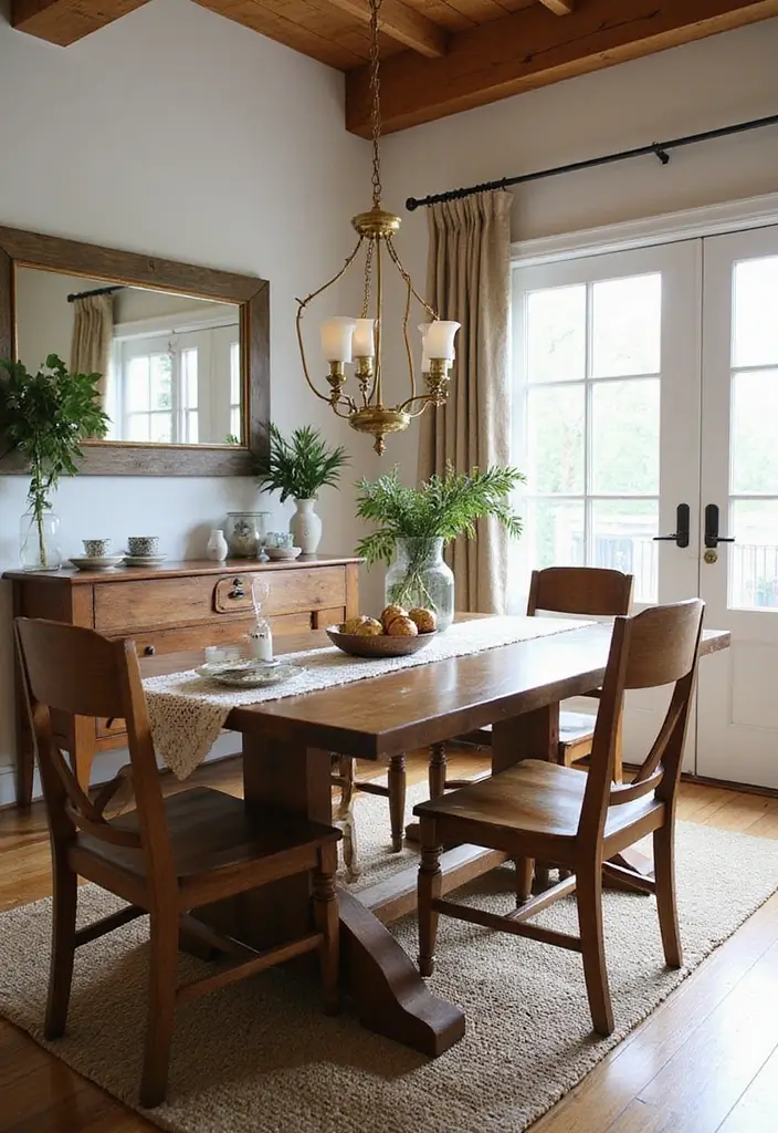 Cozy Farmhouse Warmth Brass Chandelier