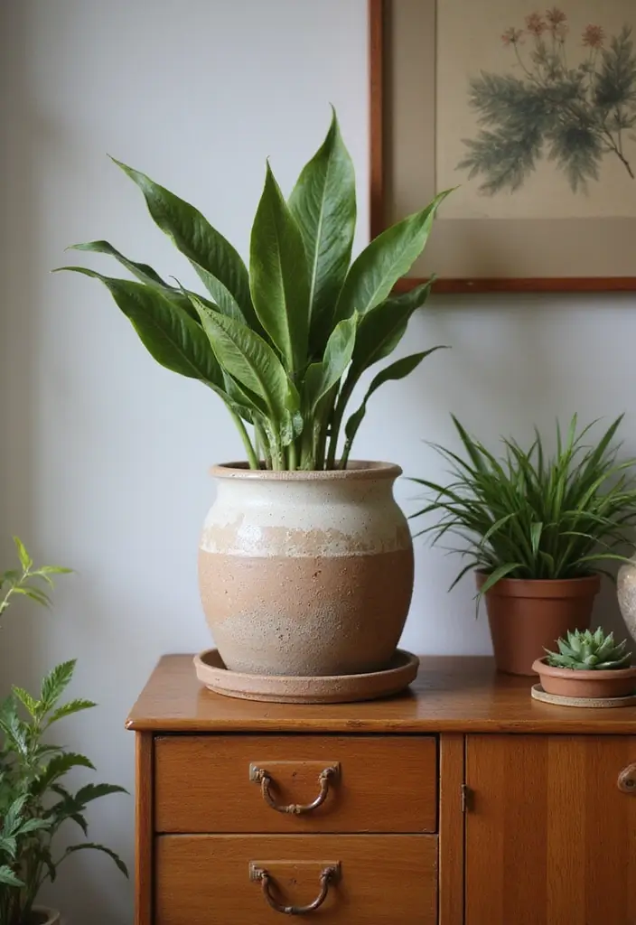 Earthy Rustic Stoneware Vase