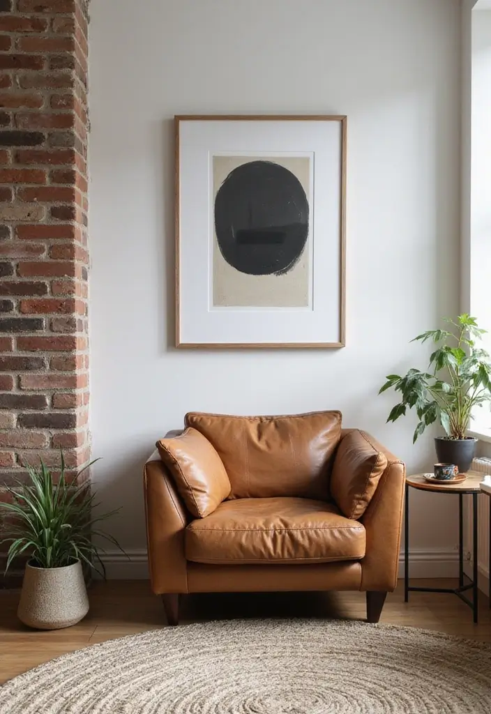 Eclectic Scandinavian Living Room with Mixed Styles