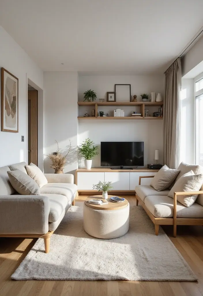 Clutter-Free Small Apartment