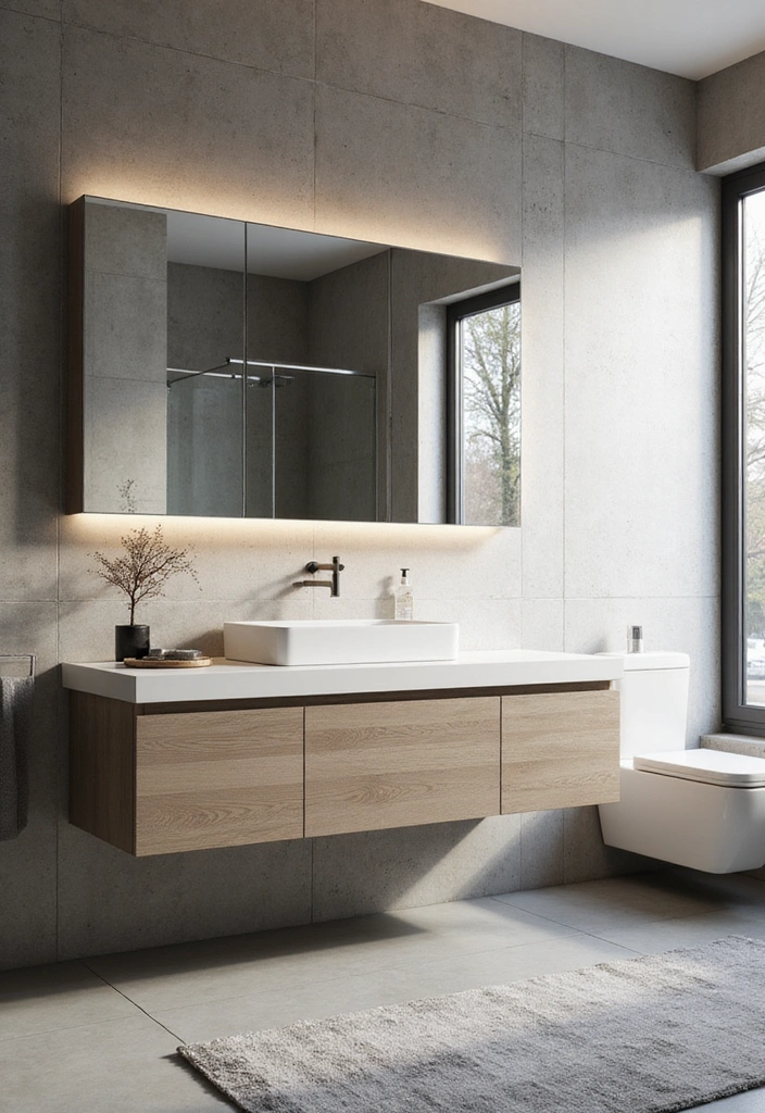 Minimalist Industrial Bathroom