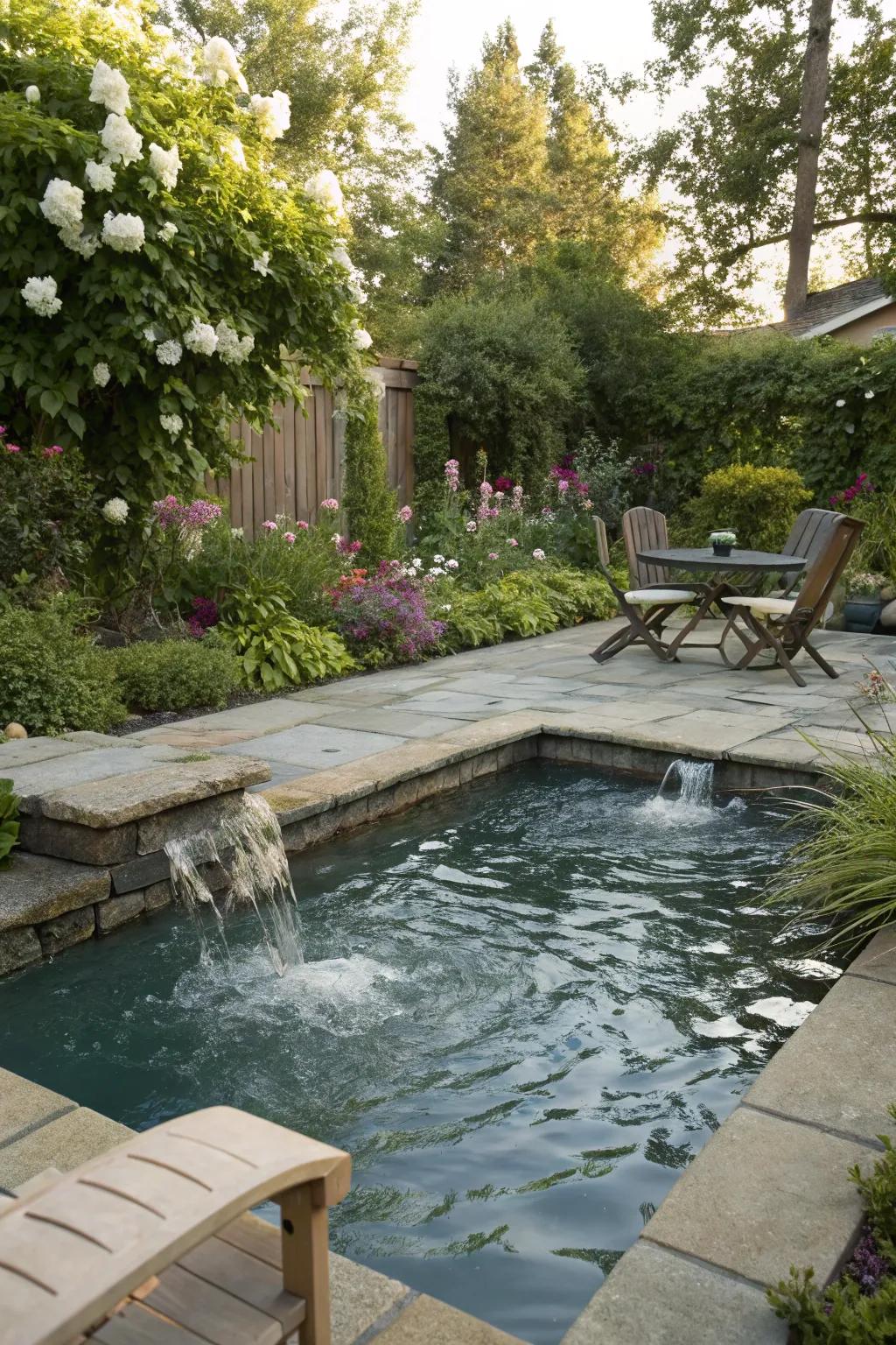 Bubblers add soothing water movement and playful charm to pools.
