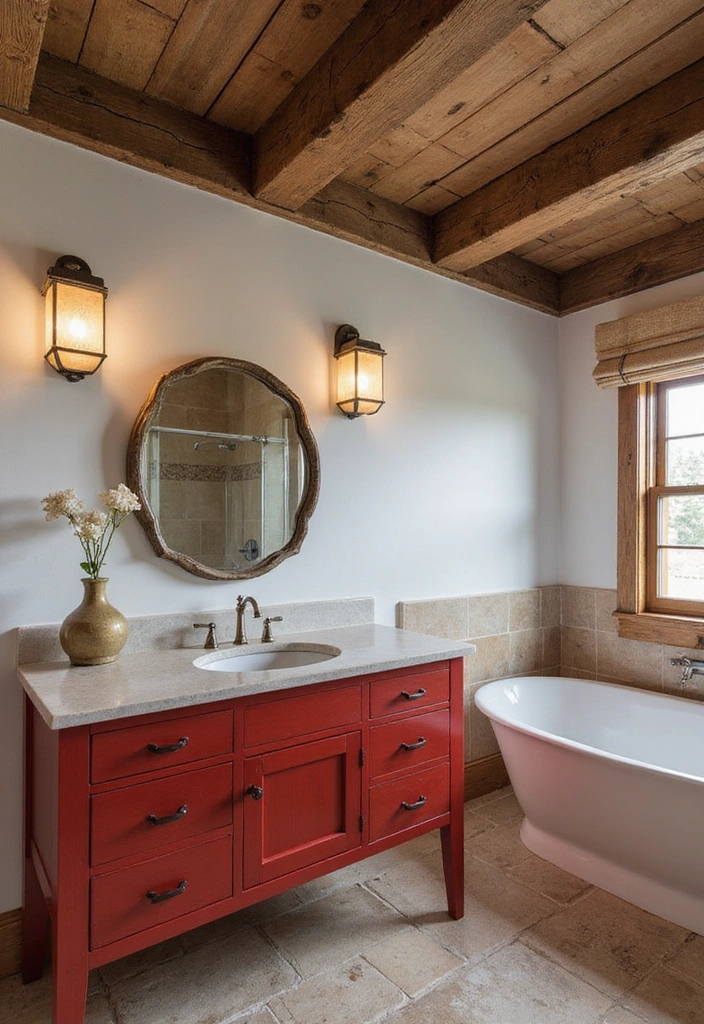 Timeless Rustic Bathroom Design
