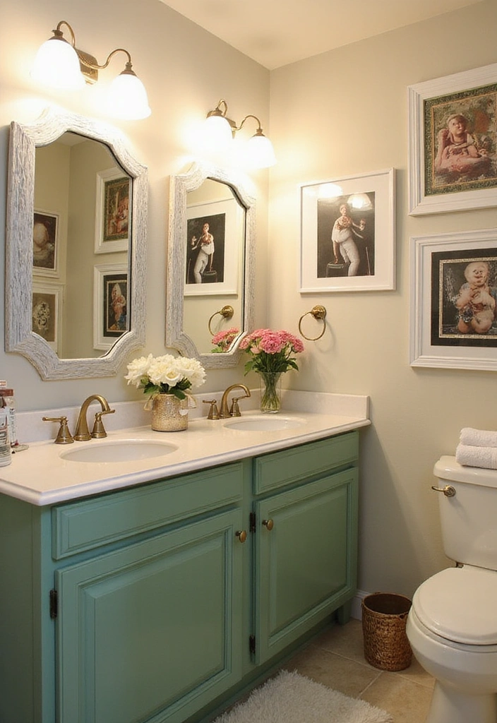 Personalized Art in Bathroom