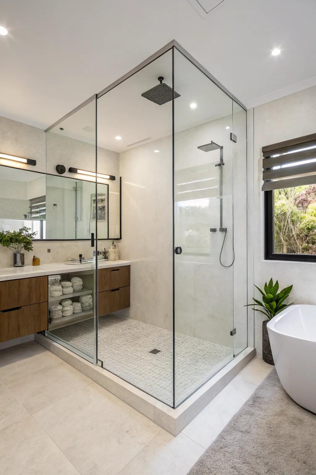 Frameless screens offer a sleek and modern look.