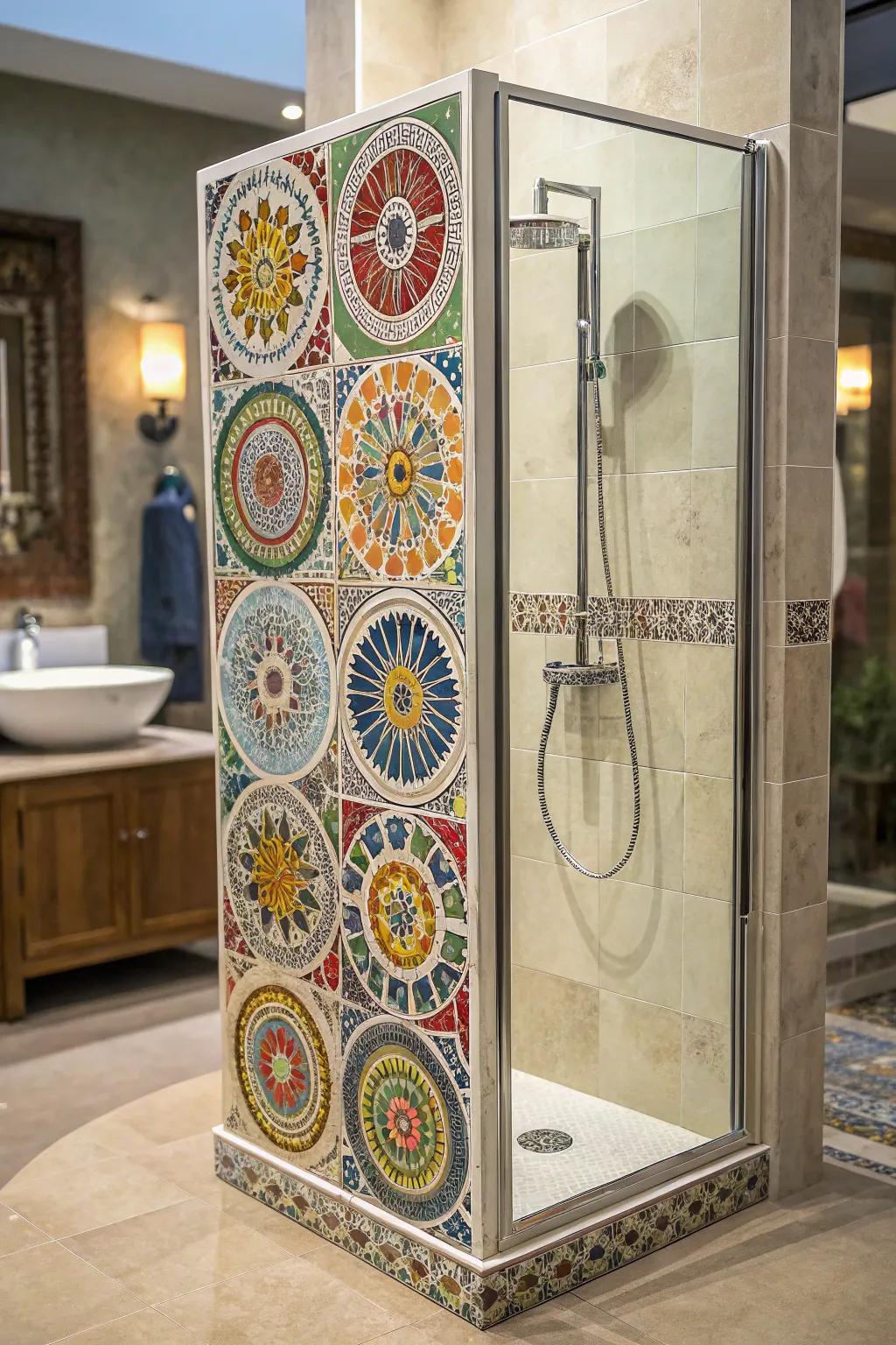 Tile patterns bring artistry to your shower space.