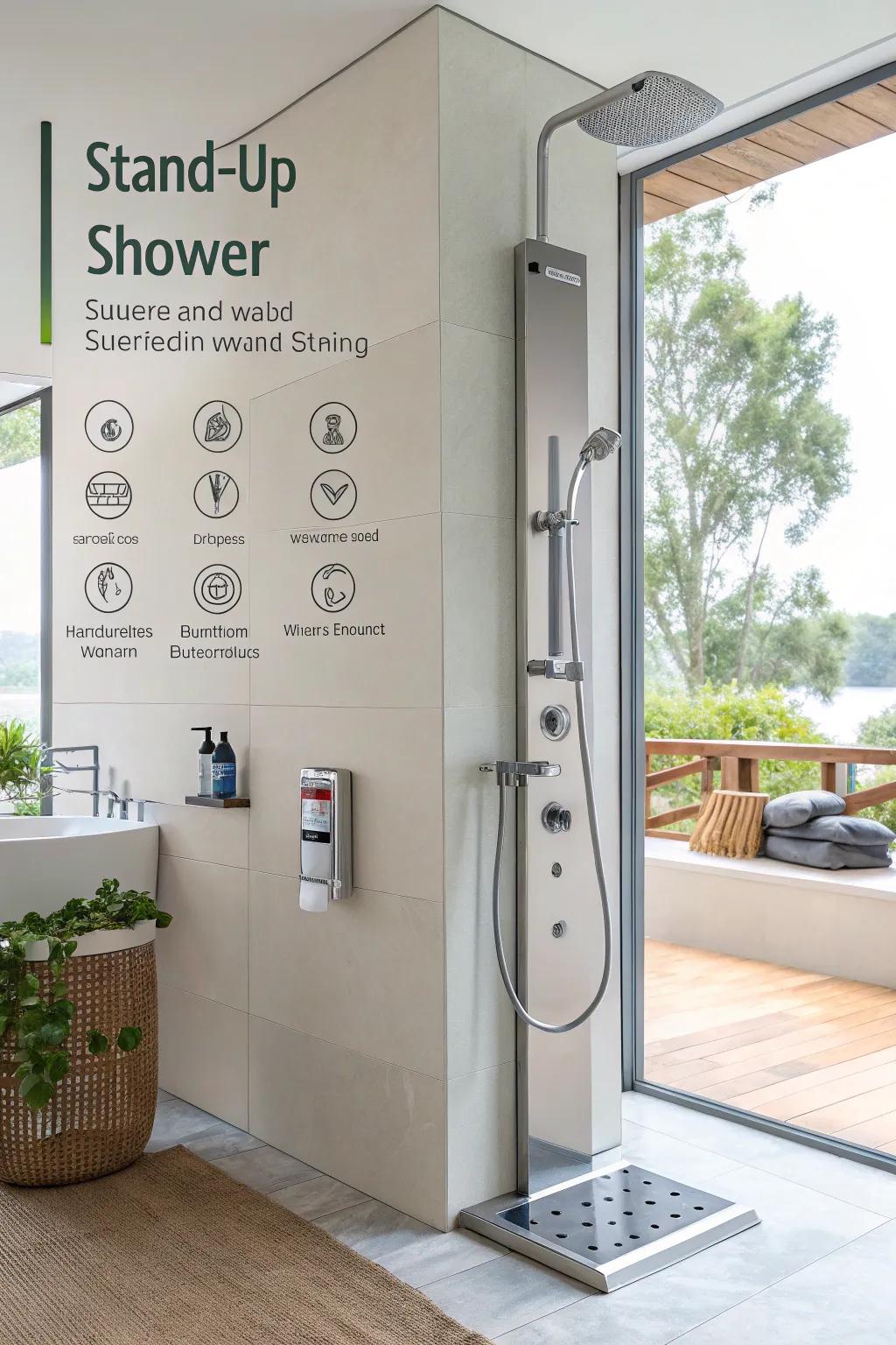 Eco-friendly features enhance your shower's sustainability.