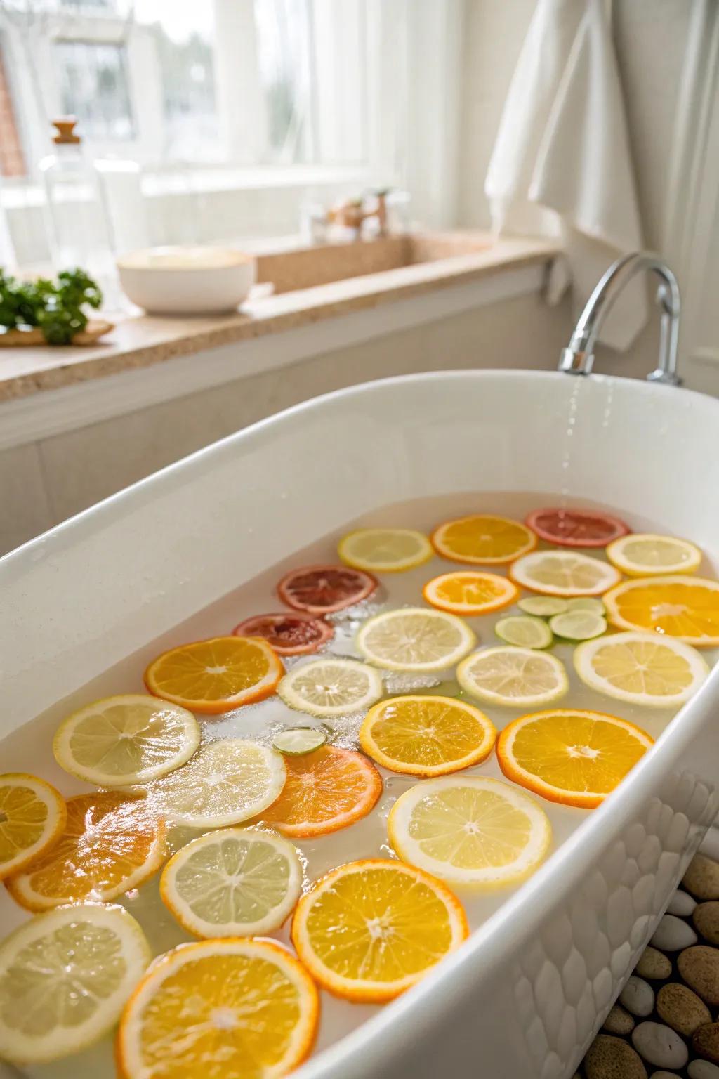 Energize your bath with fresh citrus aromas.