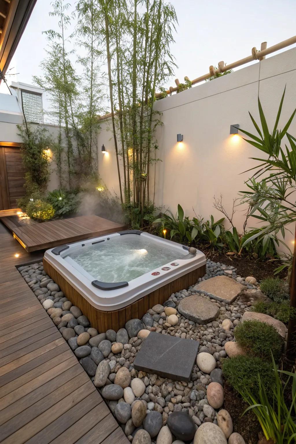 Zen gardens bring calm and meditative beauty.