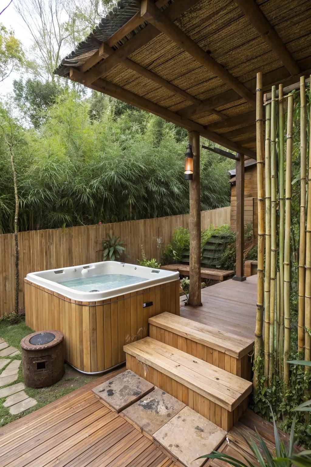 Eco-conscious materials add texture and sustainability.