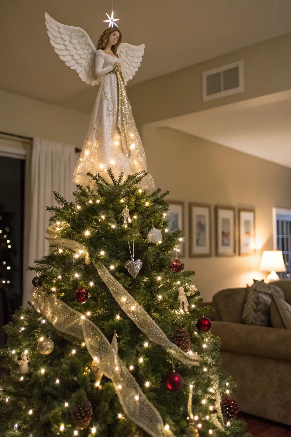 Heirloom angel toppers bring sentimental value.