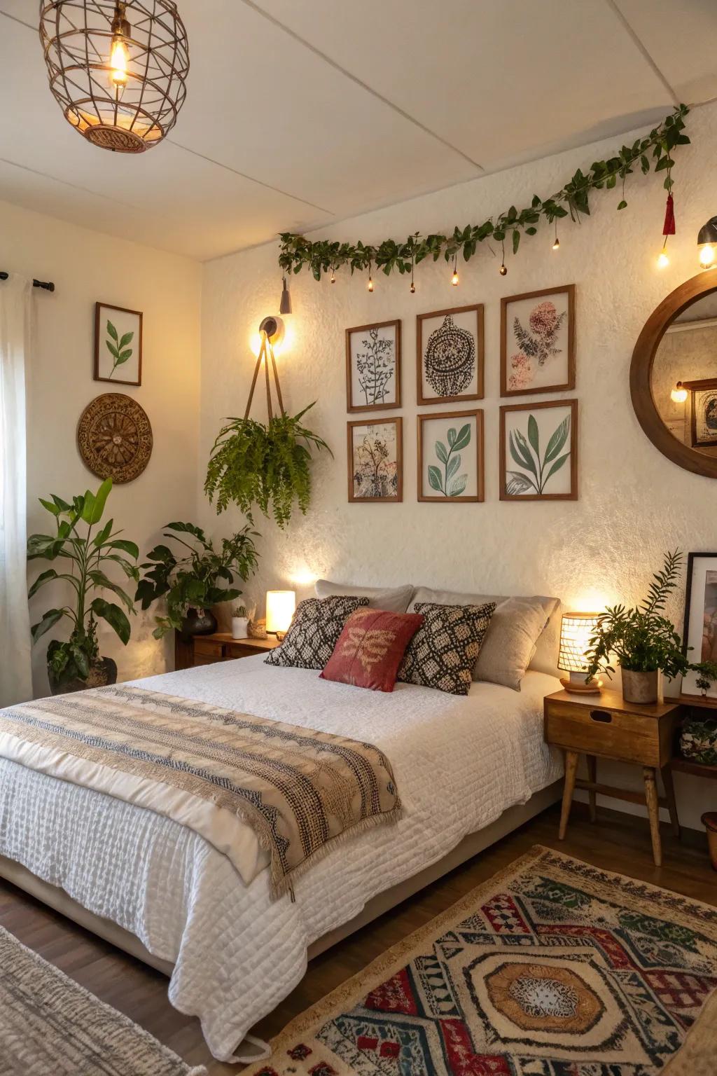 Unique decorative touches add personality.