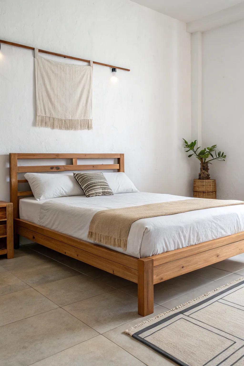 Clean-lined furniture supports a casual feel.