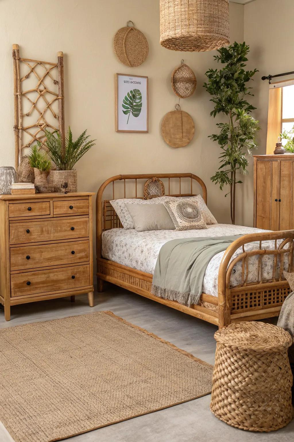 Natural textures add warmth and depth.