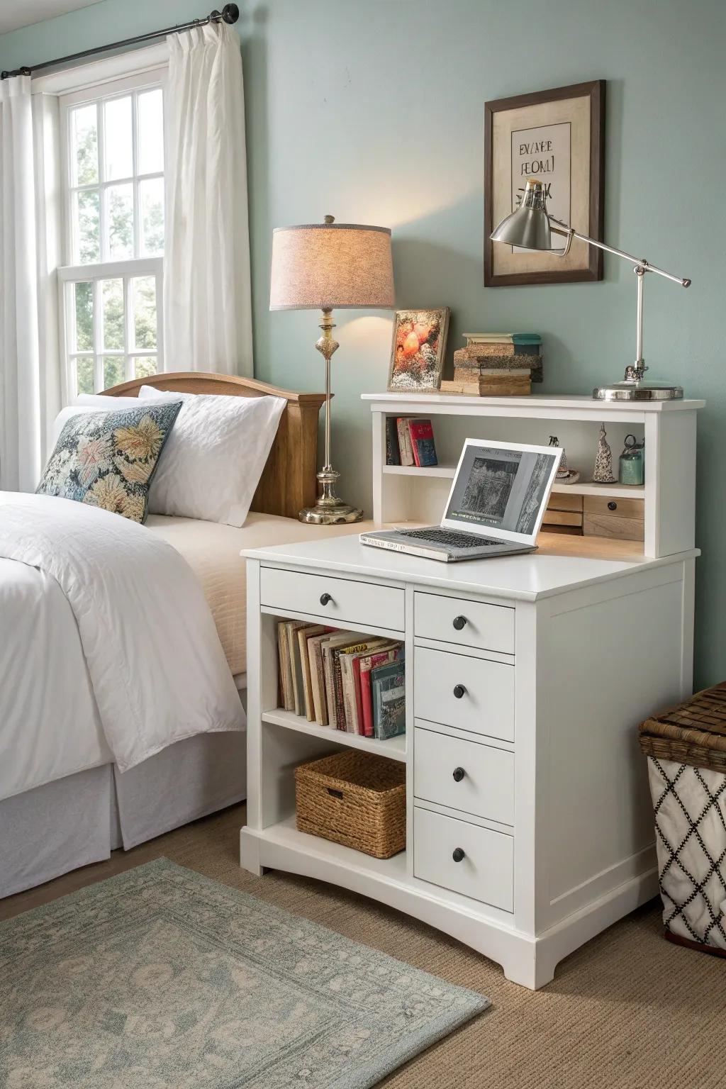 Furniture that serves multiple purposes.
