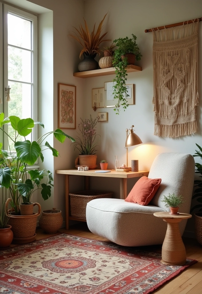 Bohemian Chic Workspace