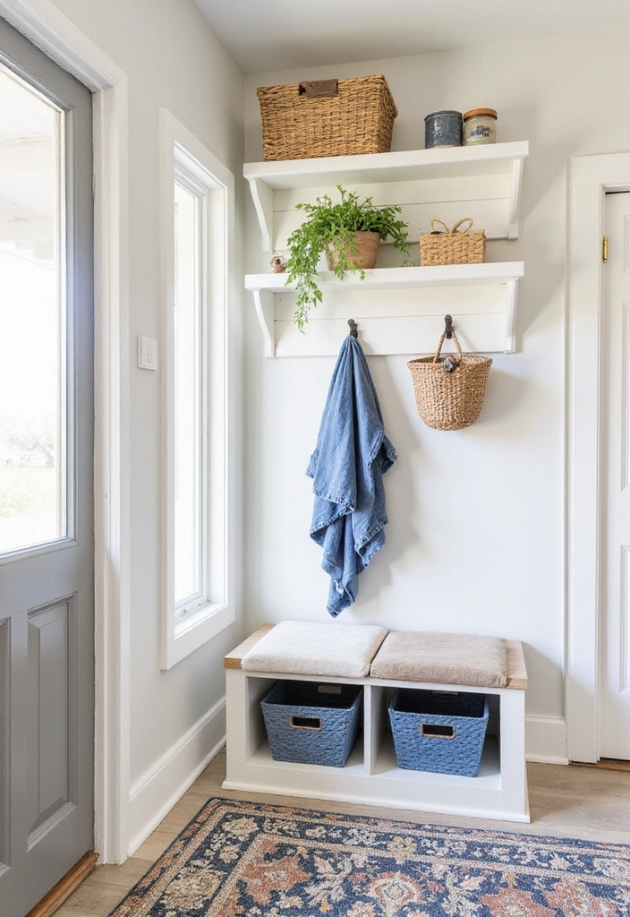 Organized and Stylish Mudroom