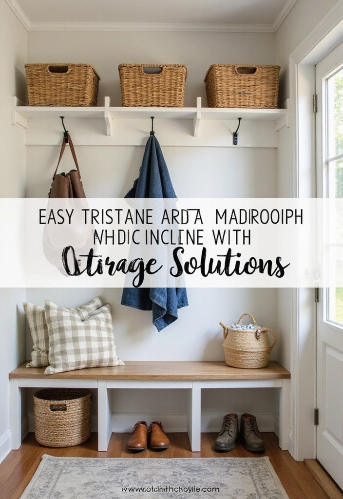 Organized Mudroom Entryway