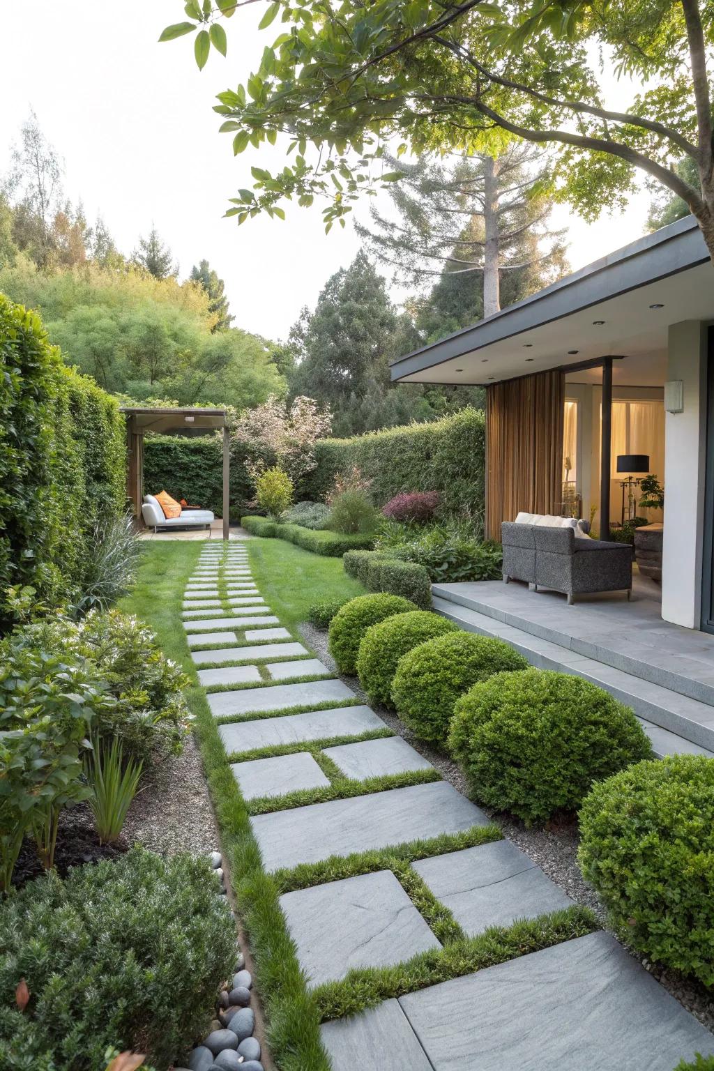 Guide visitors with unique and beautiful garden paths.