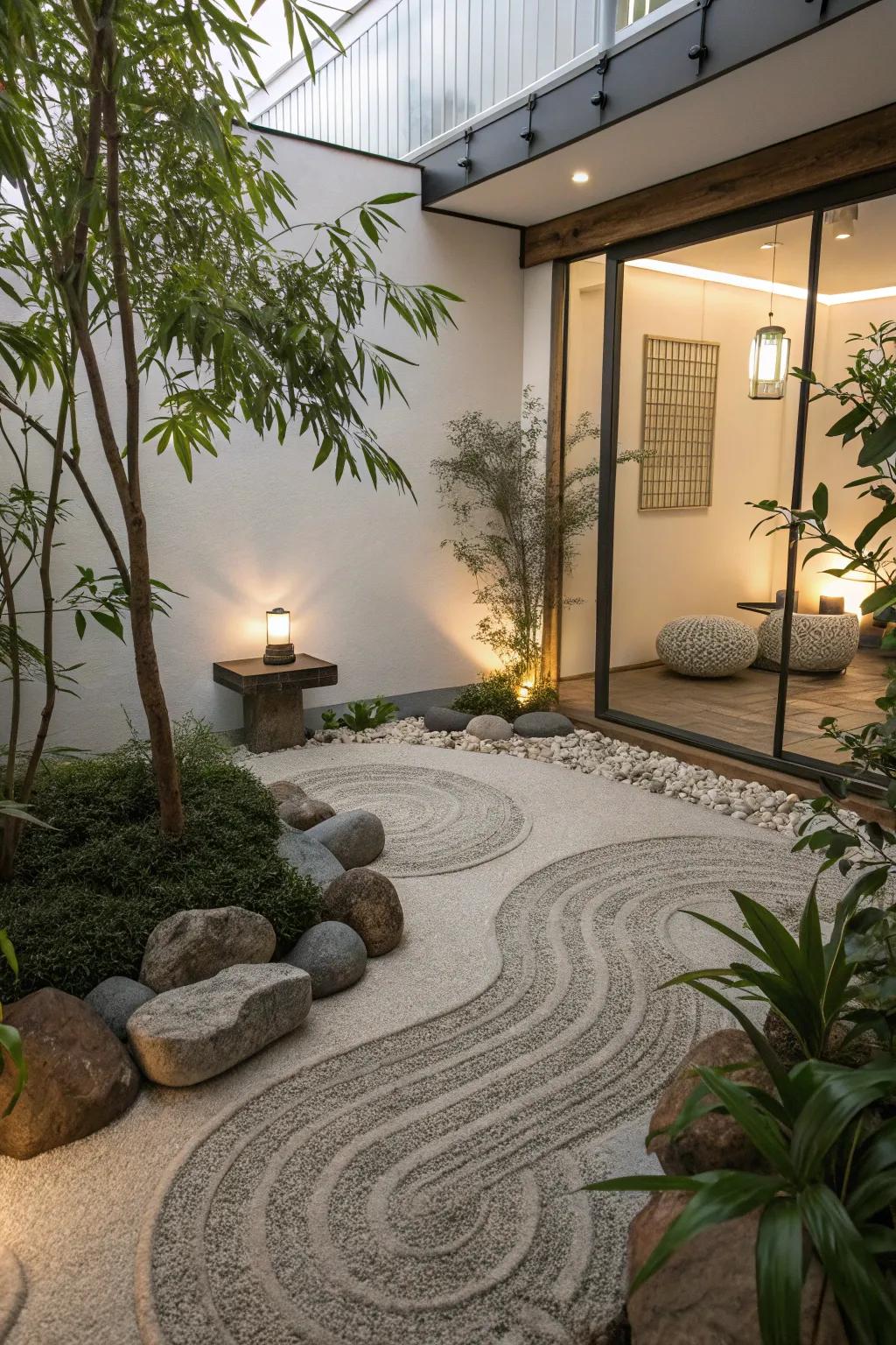 Create a peaceful Zen garden for relaxation.