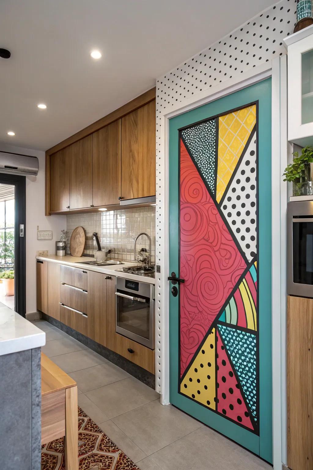 Surprise with pop art in hidden spots.