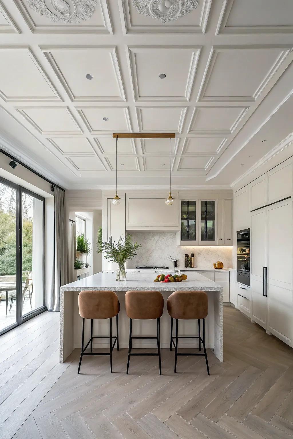 Minimalist ceiling design for a clean look.